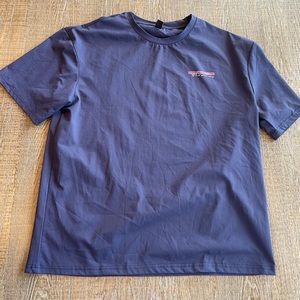 NAVY BLUE AND PINK GRAPHIC TEE